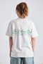 The Wellness Era Printed 100% Cotton Oversize Women's T-Shirt - 4