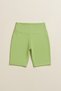 High Waist Recovery Women's Sports Short Leggings |   Pistachio Green - 4