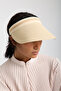 Wide Brim White Color Sun Protection Women's Summer Straw Visor Hat - 6