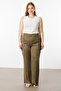 Modailgi Premium Elastic Waist Kupra Trousers Khaki