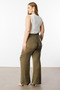 Modailgi Premium Elastic Waist Kupra Trousers Khaki - 3