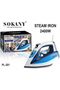 2400W Steam Iron – Ceramic Base, Temperature Control, Blue & White Design - 3
