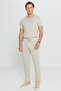 Altınyıldız Classics Slim Fit Slim Fit Waist Tie Side Pocket Stretch Casual Beige Trousers