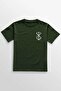 Unisex Khaki T-Shirt Berserk Anime Dry Head Skull Sword and Magic Guts Minimal Front Printed Tee Shirt