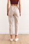 Women's Stone Waist Elastic Tasseled Gabardine Carrot Trousers Pnt-19000343 - 5