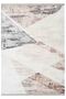Modern Patterned Washable Non-Slip Base Chenille Brown Cream Living Room Carpet 8321 - 4