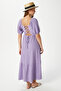Women's Isabella Back Detailed Seersucker Texture Lilac Lycra Dress 12238 - 7