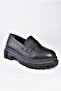 P6520345009 Black Thick Soled Casual Women's Shoes - 4