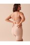 Porfy Model 3 Zone Effective Laser Cut Biker Leggings Long Corset Skin Color - 3