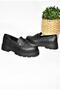 R996092009 Black Thick Soled Casual Women's Shoes - 6
