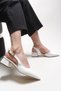 Iohsevel Women's Heeled Shoes 0012124 White Skin - 4