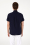 Men's Navy Blue Short Sleeve Shirt 50298007-Vr033 - 5
