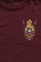 Burgundy T-Shirt Mask Hannya Demon Mask Japanese Japanese Printed Unisex T-Shirt - 2
