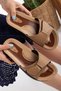 Women's Classic Single Buckle Mother Slippers Street Slippers