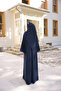 simple abaya with self-wrap Bat-medina silk - 8