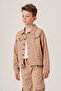 Double Pocket Buttoned Gabardine Boy's Jacket - 4