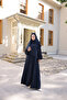 simple abaya with self-wrap Bat-medina silk