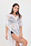 Bysen Butterfly Patterned Loose Beach Dress Pareo - 6