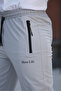 Men's Light Gray Sweatpants Quality Parachute Fabric - 5