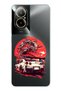 Realme 12 Lite Compatible Gtr Dragon Design Clear Silicone Case