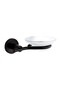 Nero Black 3 Piece Stainless Wall Mounted Towel Holder-Soap Dispenser-Toothbrush Holder Set - 4