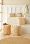 Children's Room Jute Linen Toy Organizer Multi-Purpose Basket, Storage Basket 30X30X30 - 6