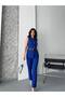 Women's Belted Vest Palazzo Pants Suit Two-Piece - 2