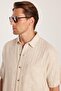 Men's Relax Fit Comfortable Cut Oversized Premium Series Cotton Pack Linen Short Sleeve Pocketed Stone Shirts - 2