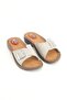 Women's Beige Gel Heel Spur Slippers - 3