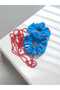 مشبك Scrunchie من قماش القطن الممشط بنمط الفراولة من Berrybabe، مشبك مطاطي - 4