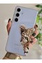 Samsung Galaxy S26 Plus Compatible Leopard Pattern Transparent Phone Case - 2
