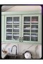White 55 Cmx10 Mt Silver Water Stone Detail Luxury Satin Quilted Shelf Cover/ Drawer Cover/ Closet Cover - 4