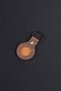 Minimal X Apple Compatible Airtag Case Keychain Tan - Real Leather Handmade - Minimalist Design - 5