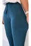3-Pack Khaki - Petrol - Black Women's Corded Fabric Patterned Pants & Sweatpants, Casual Homewear Pajamas - 2