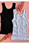 Extra Bias, 4-Pack Cotton, Çağla Y, Gül K, Black and White Thick Strap Women's T-Shirt Undershirt - 6