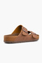 Women's Arizona Tan Double Buckle Slippers - 8