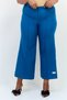 Women Regular Fit Wide Leg Trouser Pants, Teal Green