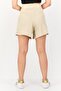 Women Sportswear Fit Training Shorts, Beige - 2