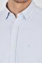 Men's Dark Blue Buttoned Collar Cotton Comfort Fit Shirt 1004250221 - 4