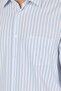 Men's Long Sleeve Striped Pattern Hard Collar Pocket Cotton Comfort Fit Shirt 1004250193 - 4