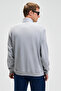 Nestor Men's Relaxed Fit Stand Collar Half Zipper Long Sleeve Grimelange Sweatshirt - 6