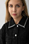 5474 - Comfortable and Stylish Women's Denim Jacket with Collar Embroidery Detail - 4