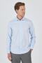 Men's Long Sleeve Hard Collar Cotton Slim Fit Shirt 1004250160 - 3