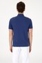 Men's Slim Fit Polo Neck Pocket Light Navy Blue Textured T-Shirt 50300036-Vr059 - 5