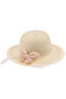Baby Girl Children's Bow Detailed Straw Hat (2-6 Years)