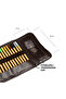 Roll-Up Pencil Holder, Artistic Pencil Holder, Grading Pencil and Technical Drawing Bag, Vegan Leather, 24 Pcs, Brown - 4
