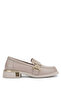Women's Genuine Leather Beige Loafer Shoes