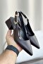 Women's Mely Buckle Low Heeled Shoes - Brown-Leather