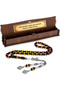 Men's 7X11Mm Red Yellow Vernier Scented Powder Amber Prayer Beads - 3