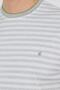Men's Short Sleeve Striped Pattern Suprem Crew Neck Slim Fit T-Shirt 1011250106 - 4
